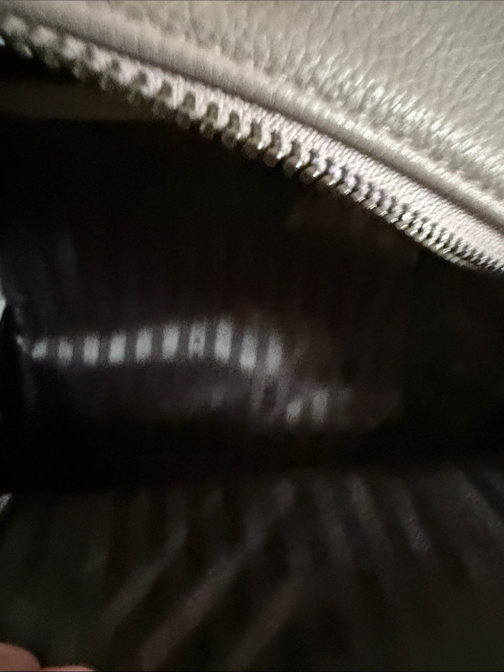 Victoria secret Metallic Silver Chevron Quilted Mini Backpack - Picture 2 of 3